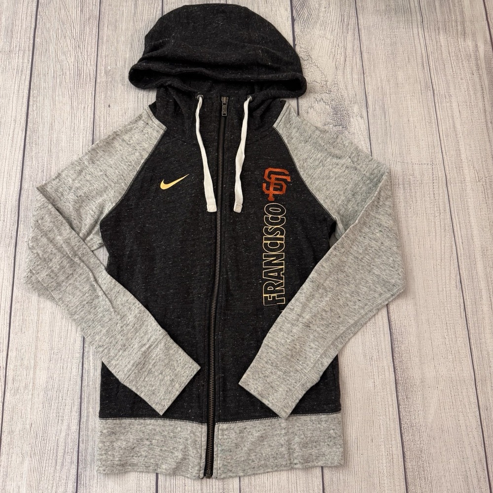 Nike x San Francisco GiantsWomen Gym Vintage FullZip XS Hoodie‎ Sweatshirt